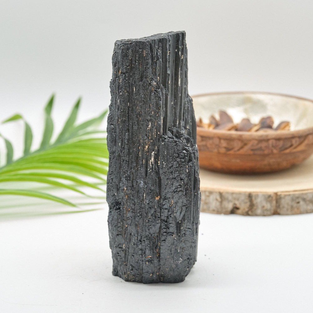 Large Rough Black Tourmaline Natural Rock 1296g