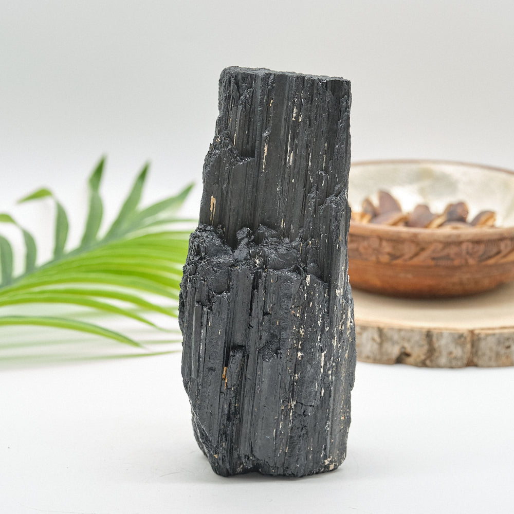 Large Rough Black Tourmaline Natural Rock 1296g