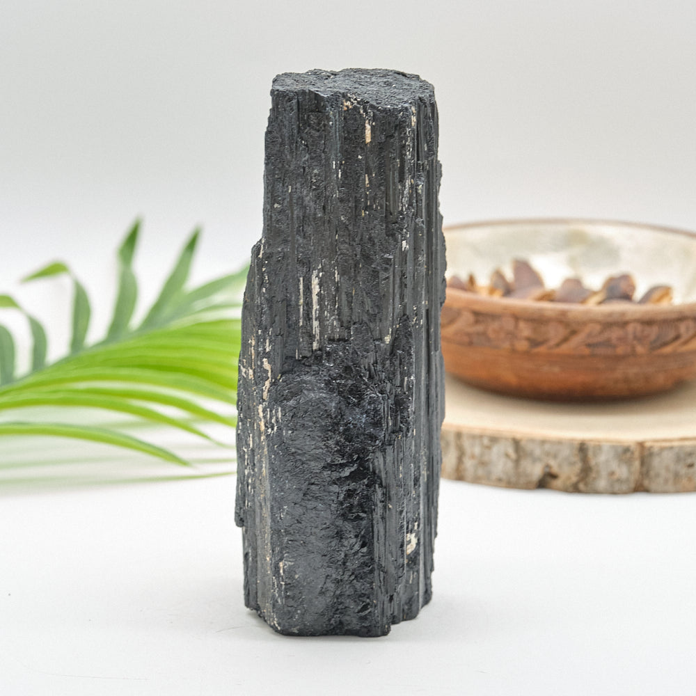 Large Rough Black Tourmaline Natural Rock 1296g