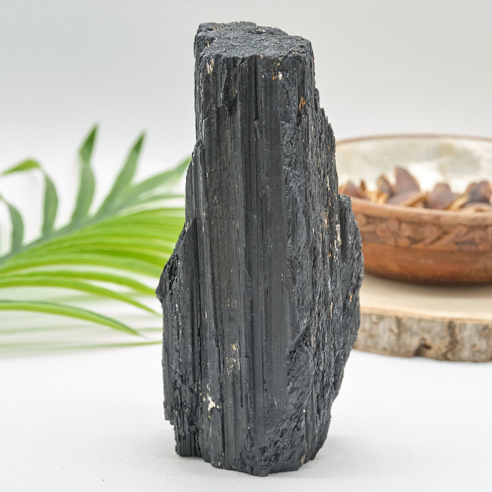 Large Rough Black Tourmaline Natural Rock 1296g