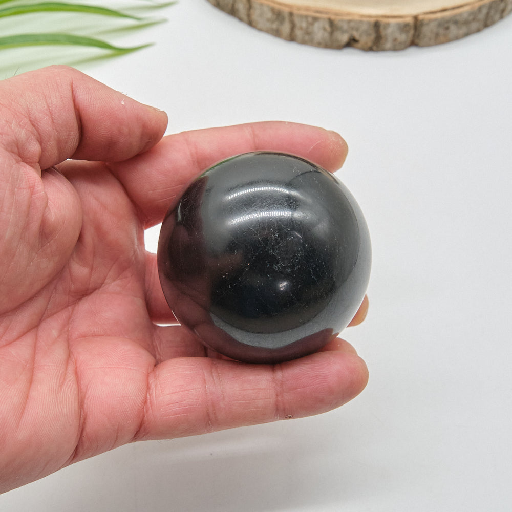 Black Tourmaline Sphere 6cm 369g
