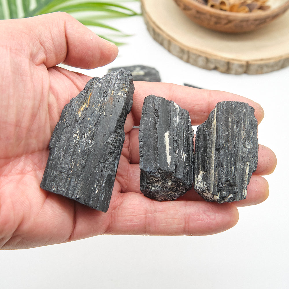 Large Rough Black Tourmaline Stone 5-8cm