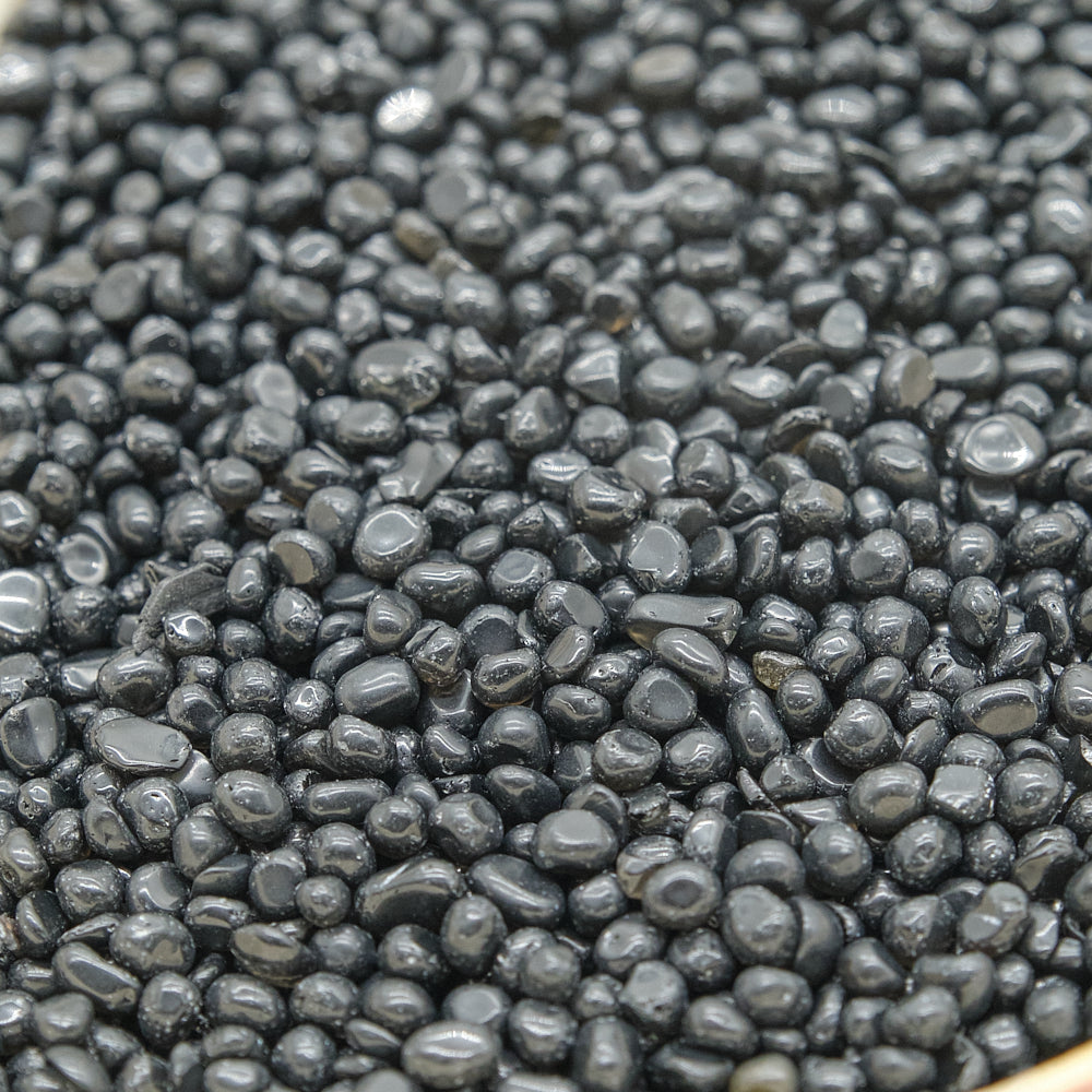 Black Obsidian Crystal Chips 3-6mm Undrilled