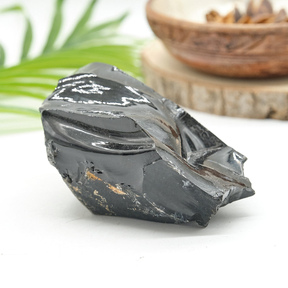 Large Rough Black Obsidian Natural Rock 699g