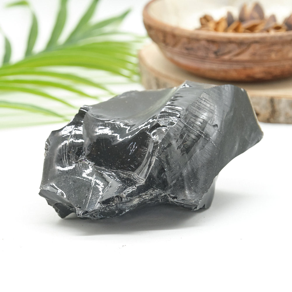 Large Rough Black Obsidian Natural Rock 699g