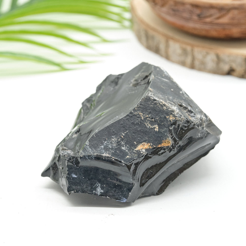 Large Rough Black Obsidian Natural Rock 699g
