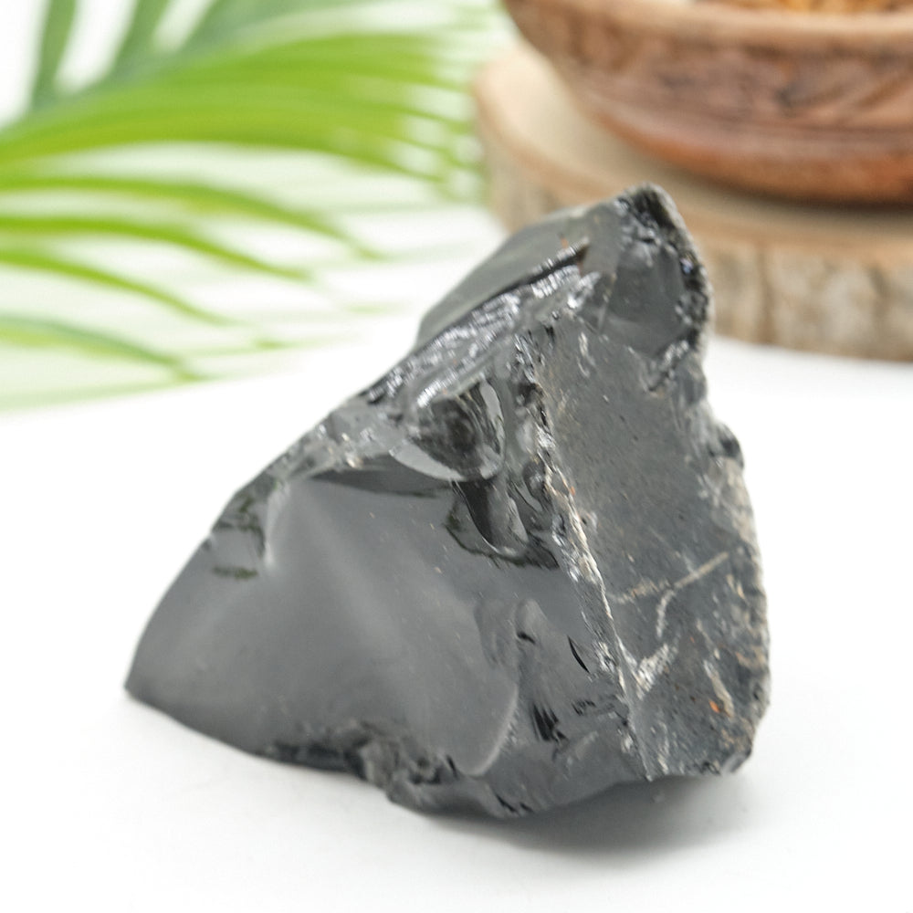 Large Rough Black Obsidian Natural Rock 607g