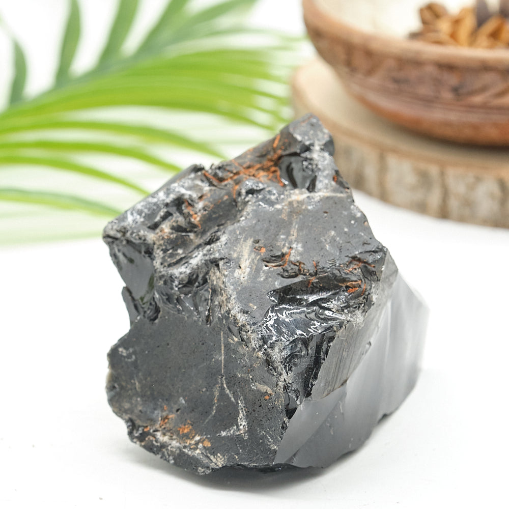 Large Rough Black Obsidian Natural Rock 607g