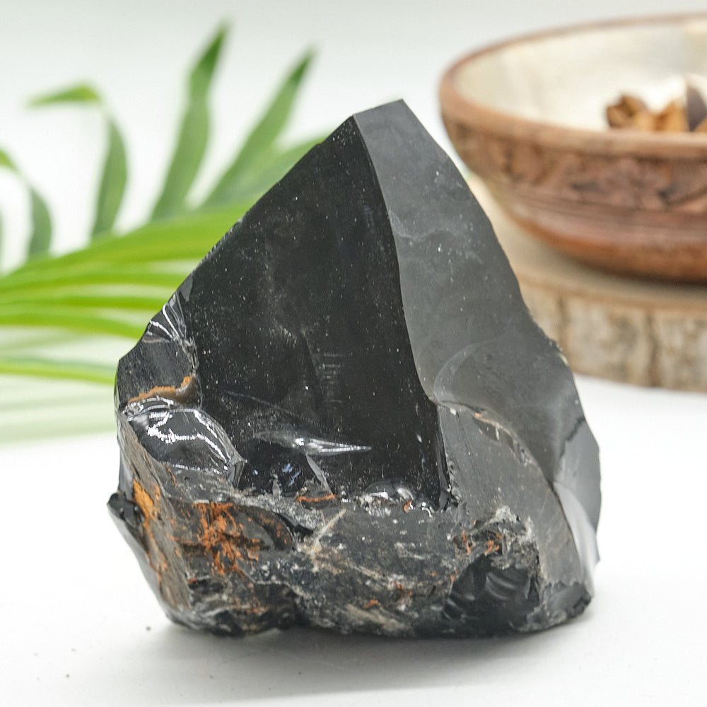 Large Rough Black Obsidian Natural Rock 607g