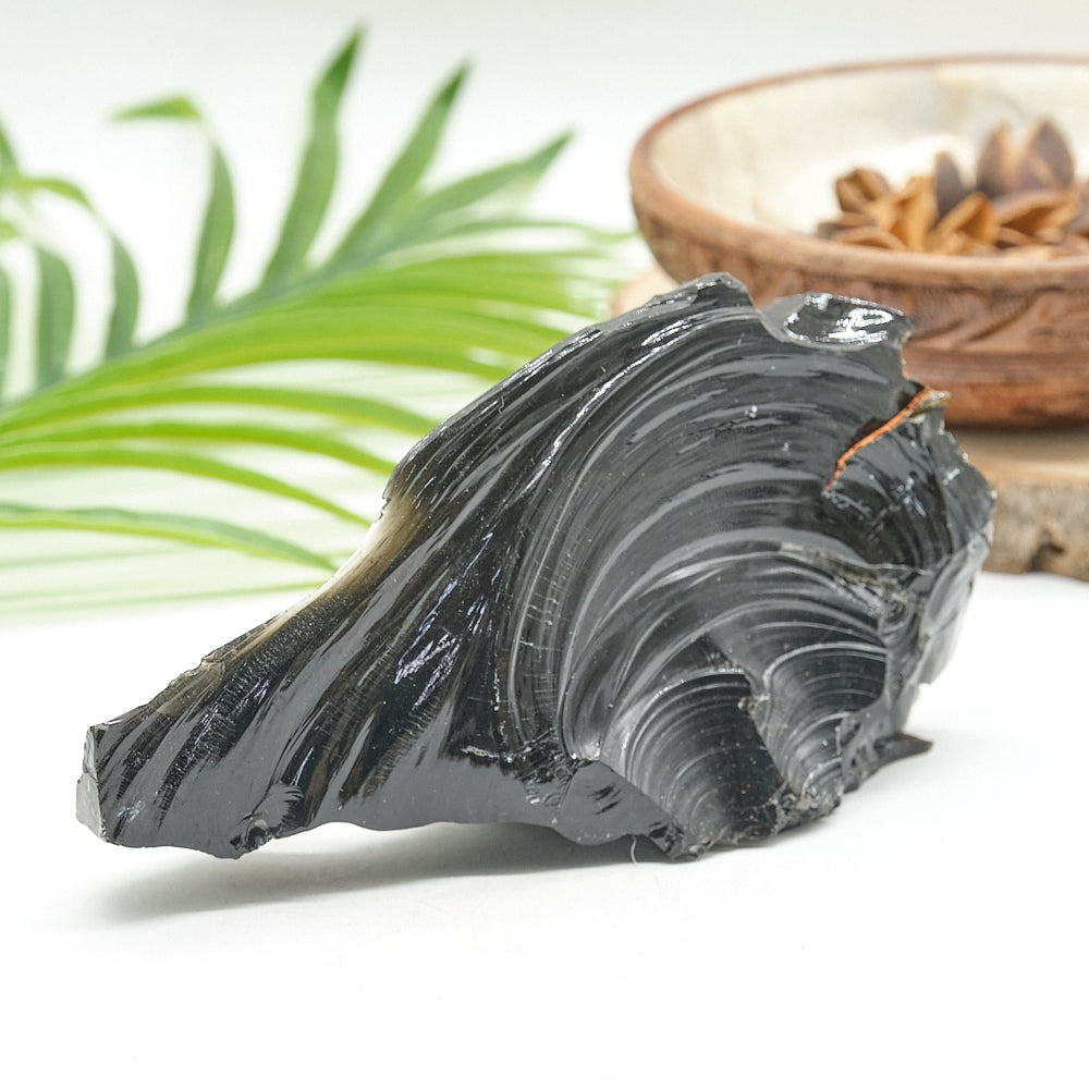Large Rough Black Obsidian Natural Rock 528g