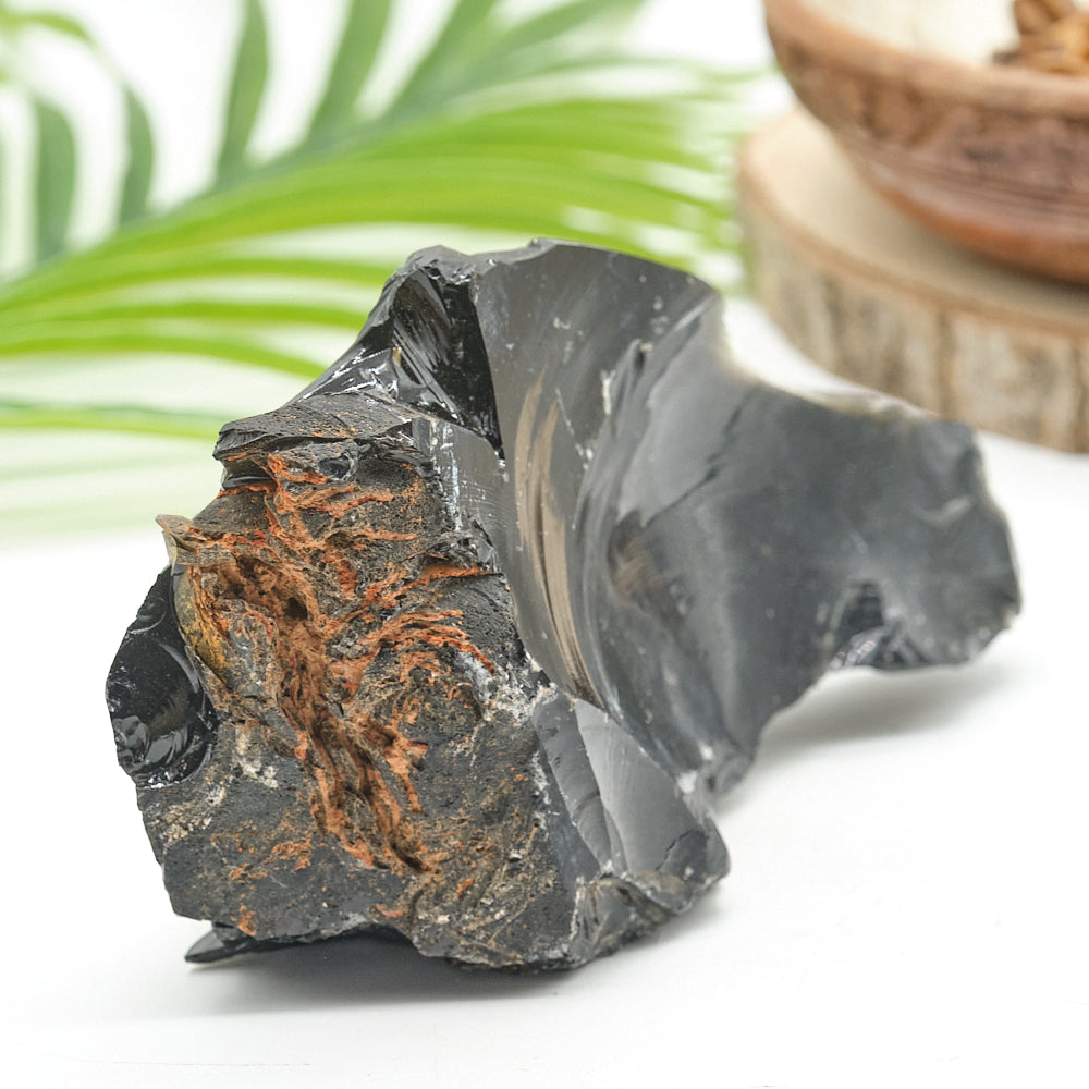 Large Rough Black Obsidian Natural Rock 528g