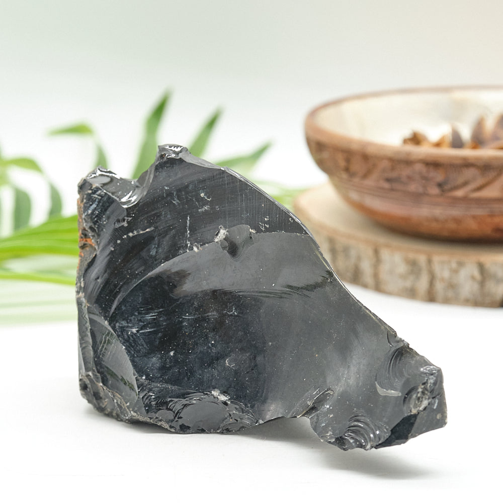 Large Rough Black Obsidian Natural Rock 528g