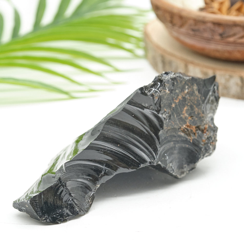 Large Rough Black Obsidian Natural Rock 528g
