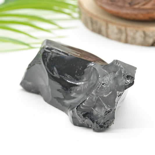Large Rough Black Obsidian Natural Rock 501g