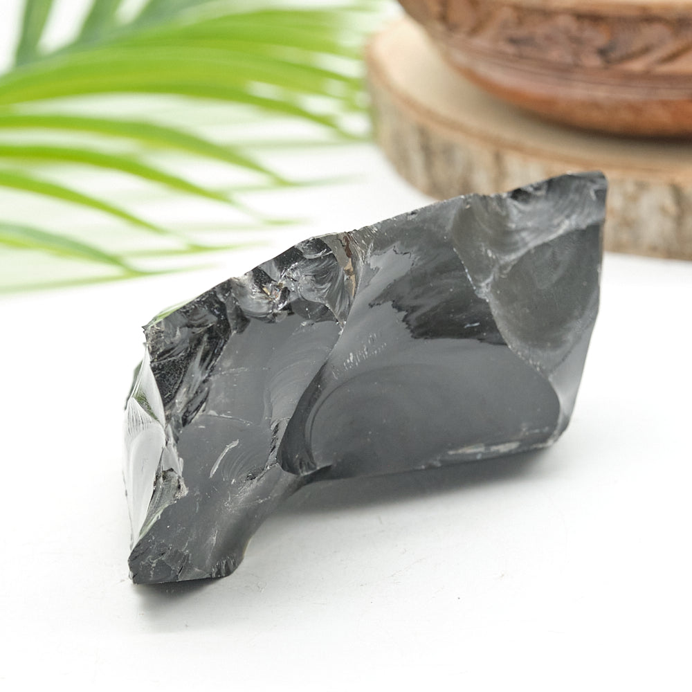 Large Rough Black Obsidian Natural Rock 501g