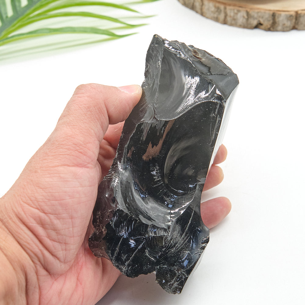 Large Rough Black Obsidian Natural Rock 501g