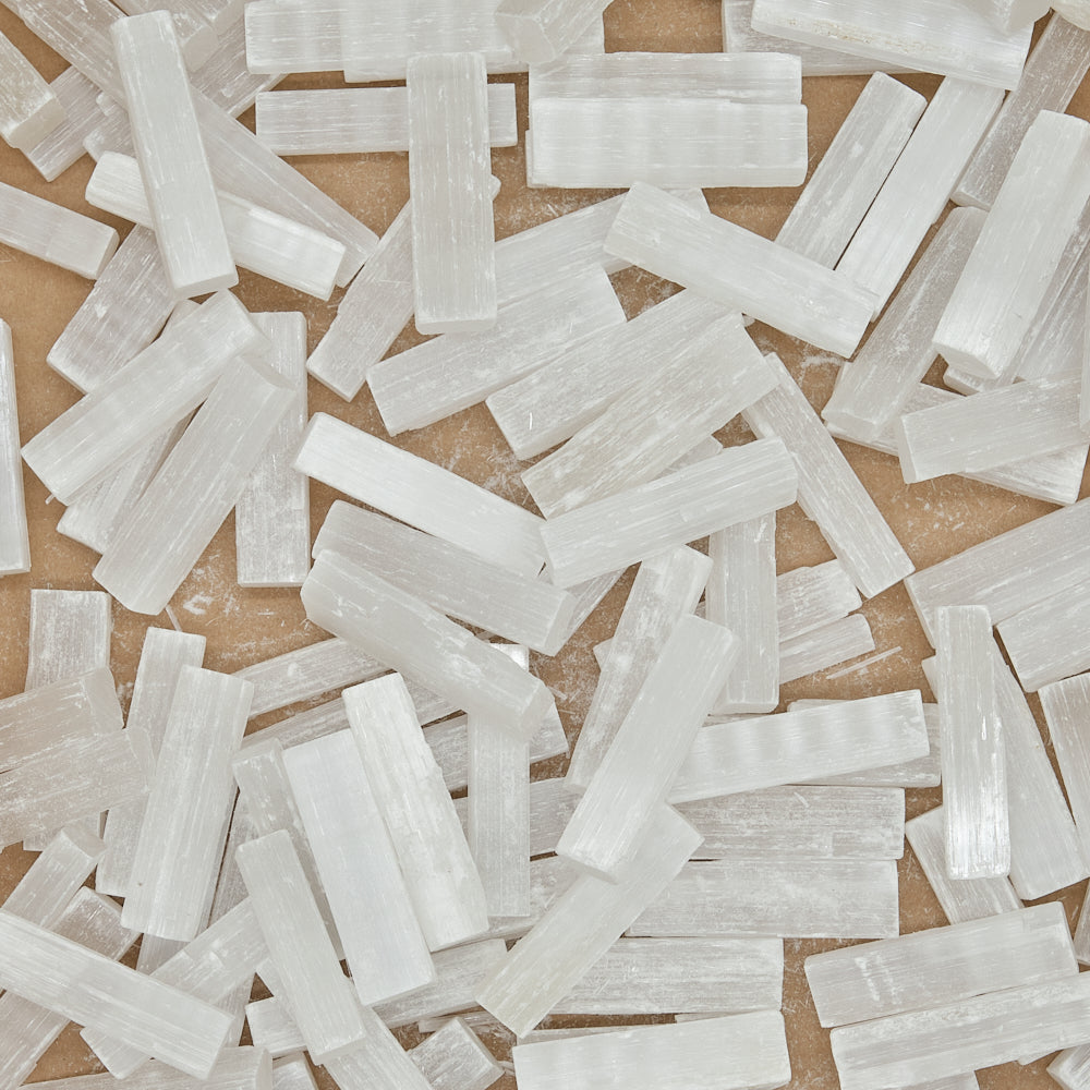 Small Natural Selenite Sticks Wands 5cm