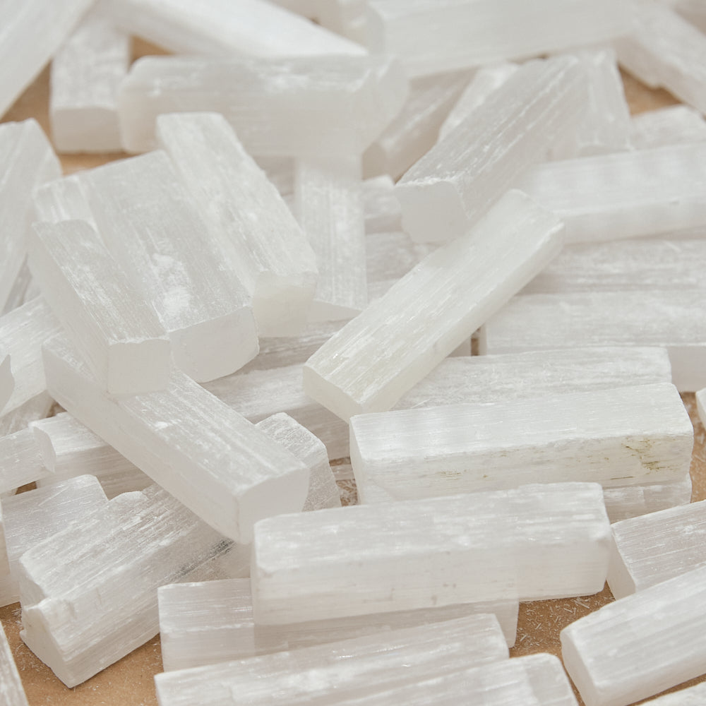 Small Natural Selenite Sticks Wands 5cm