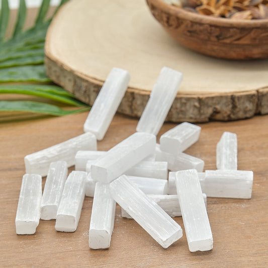 Small Natural Selenite Sticks Wands 5cm