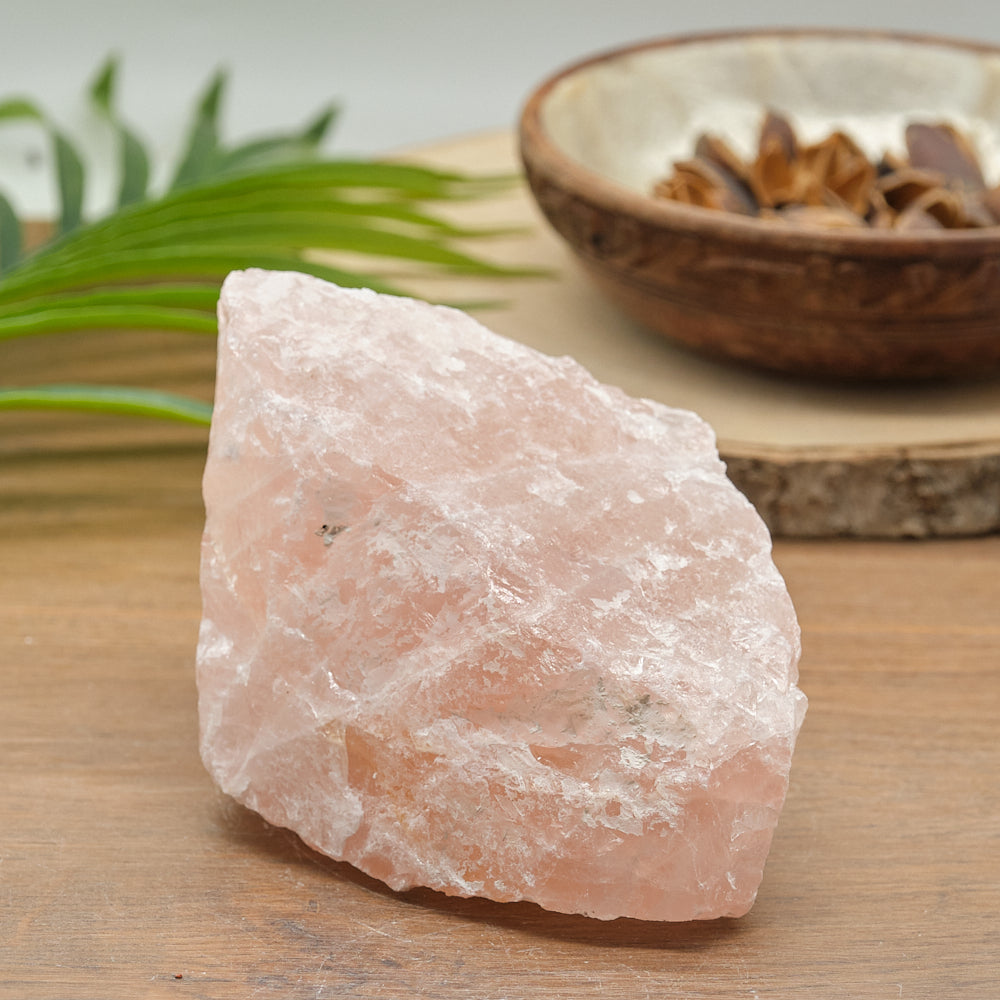 Large Rough Rose Quartz Rock 1174g