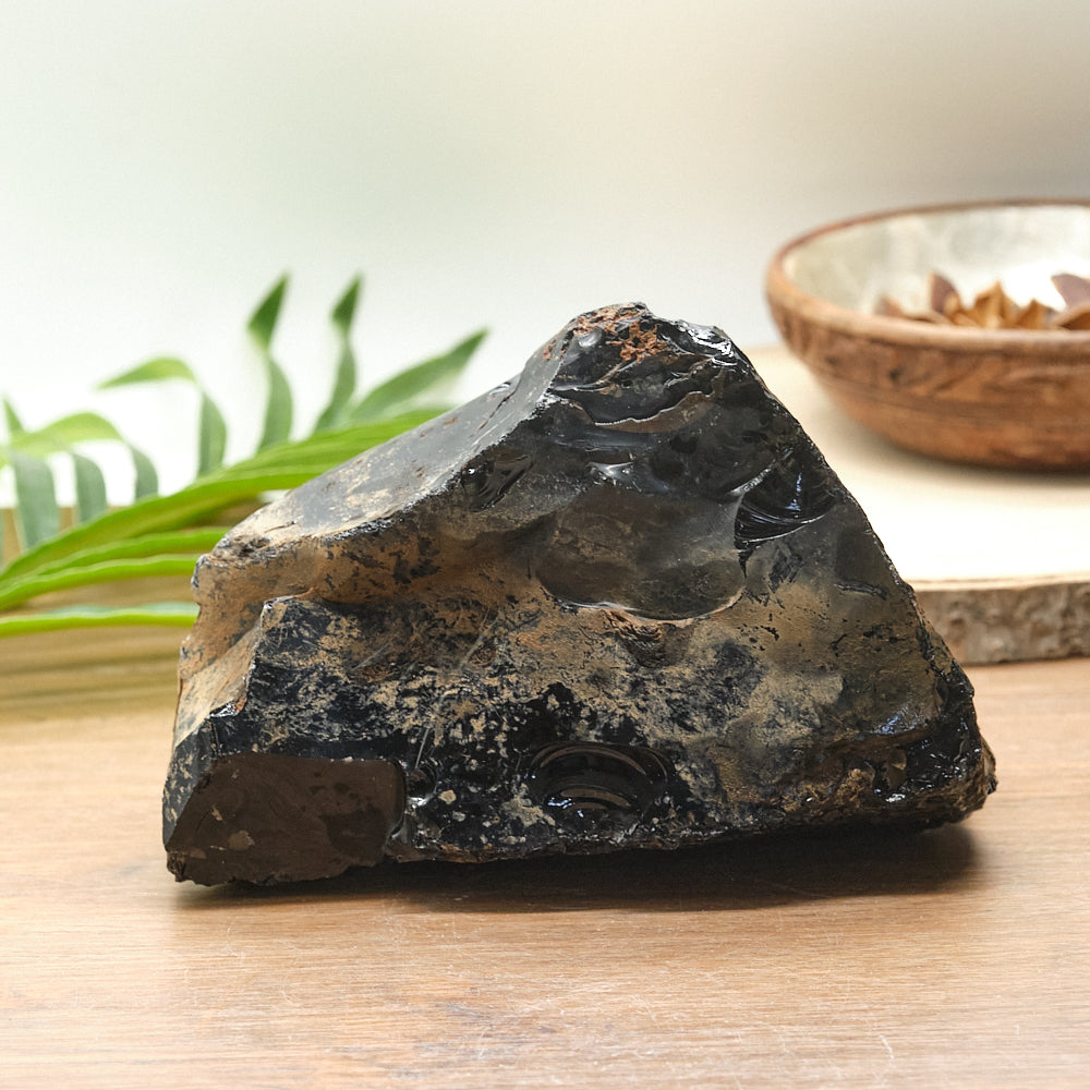 Large Rough Black Obsidian Natural Rock 2kg