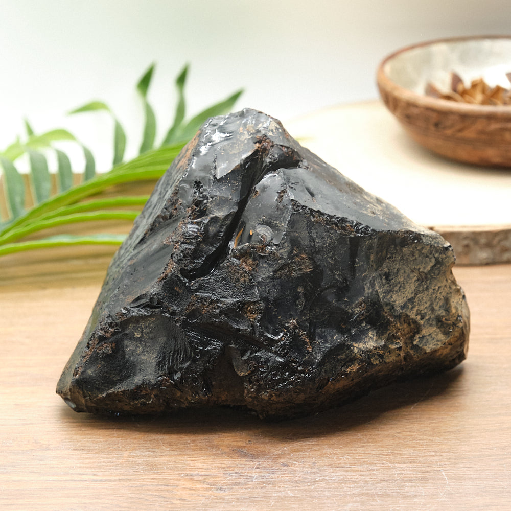 Large Rough Black Obsidian Natural Rock 2kg