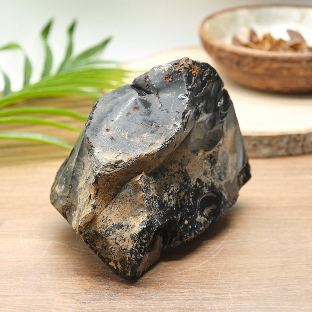 Large Rough Black Obsidian Natural Rock 2kg