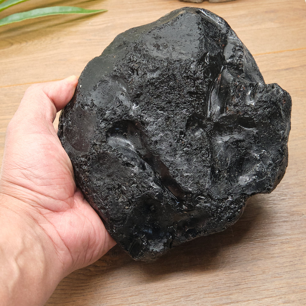 Large Rough Black Obsidian Natural Rock 2322g