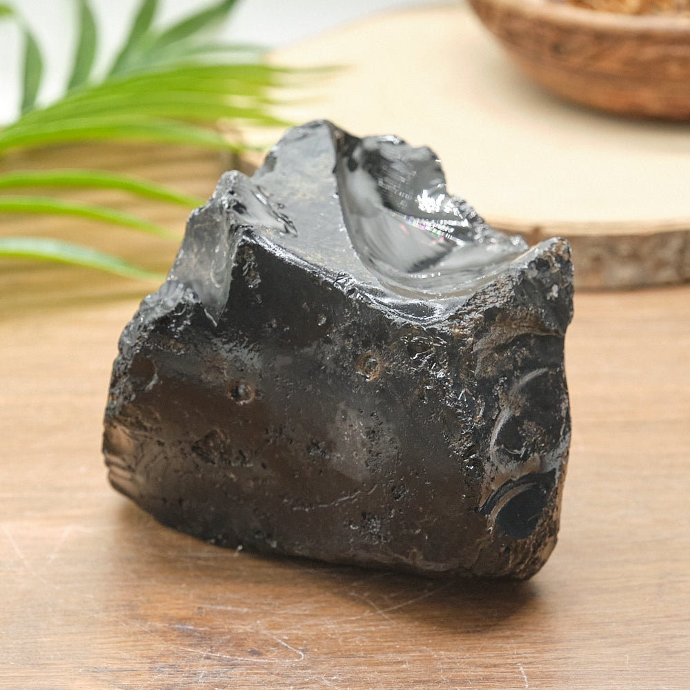 Large Rough Black Obsidian Natural Rock 1241g