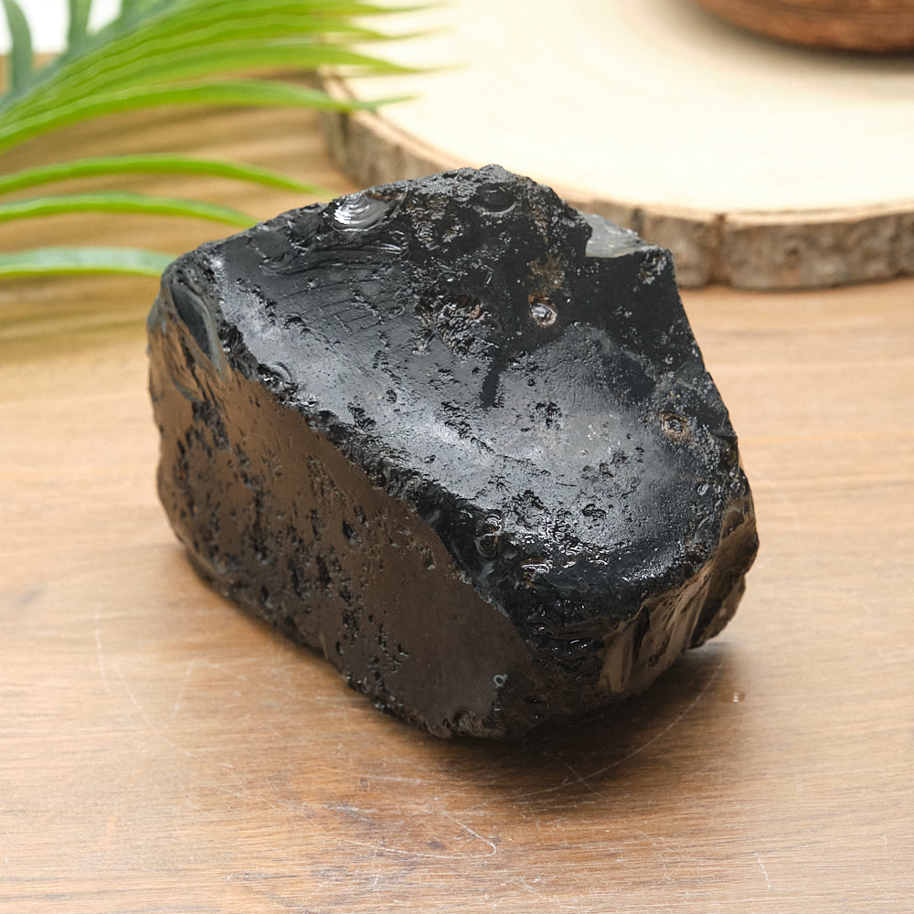 Large Rough Black Obsidian Natural Rock 1241g