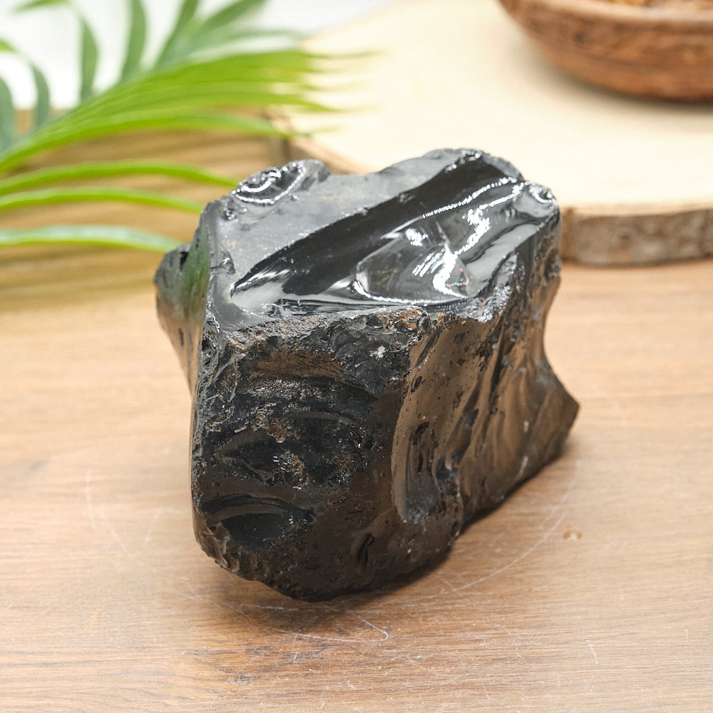 Large Rough Black Obsidian Natural Rock 1241g