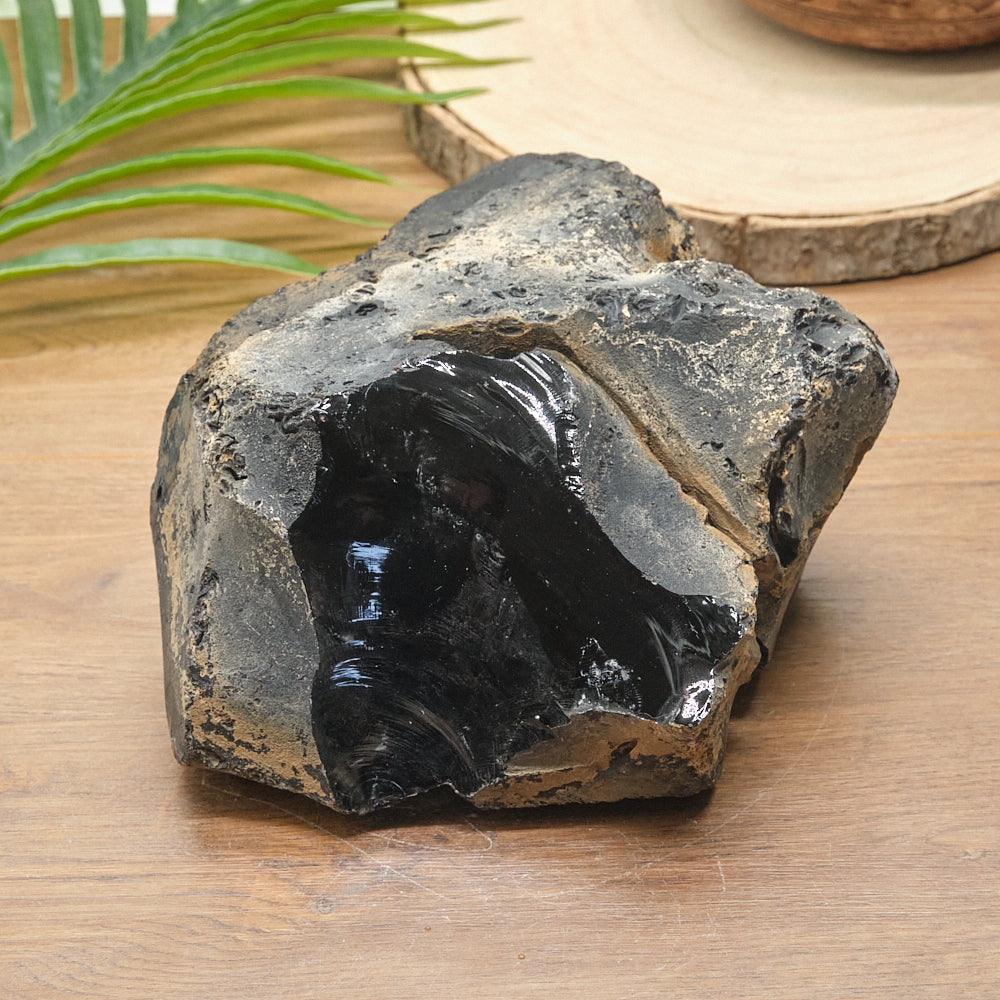 Large Rough Black Obsidian Natural Rock 2597g
