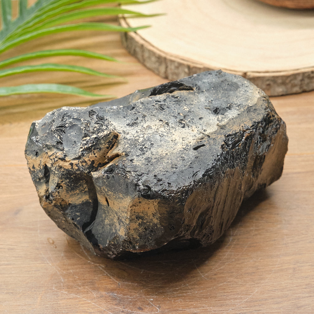 Large Rough Black Obsidian Natural Rock 2597g