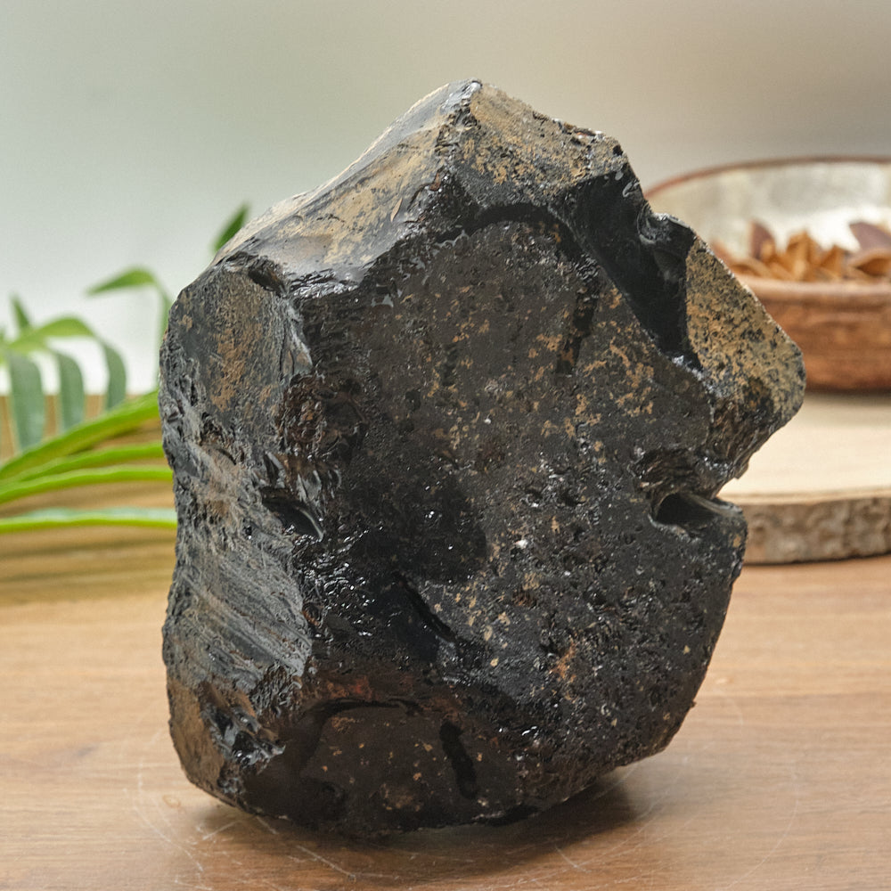 Large Rough Black Obsidian Natural Rock 2597g