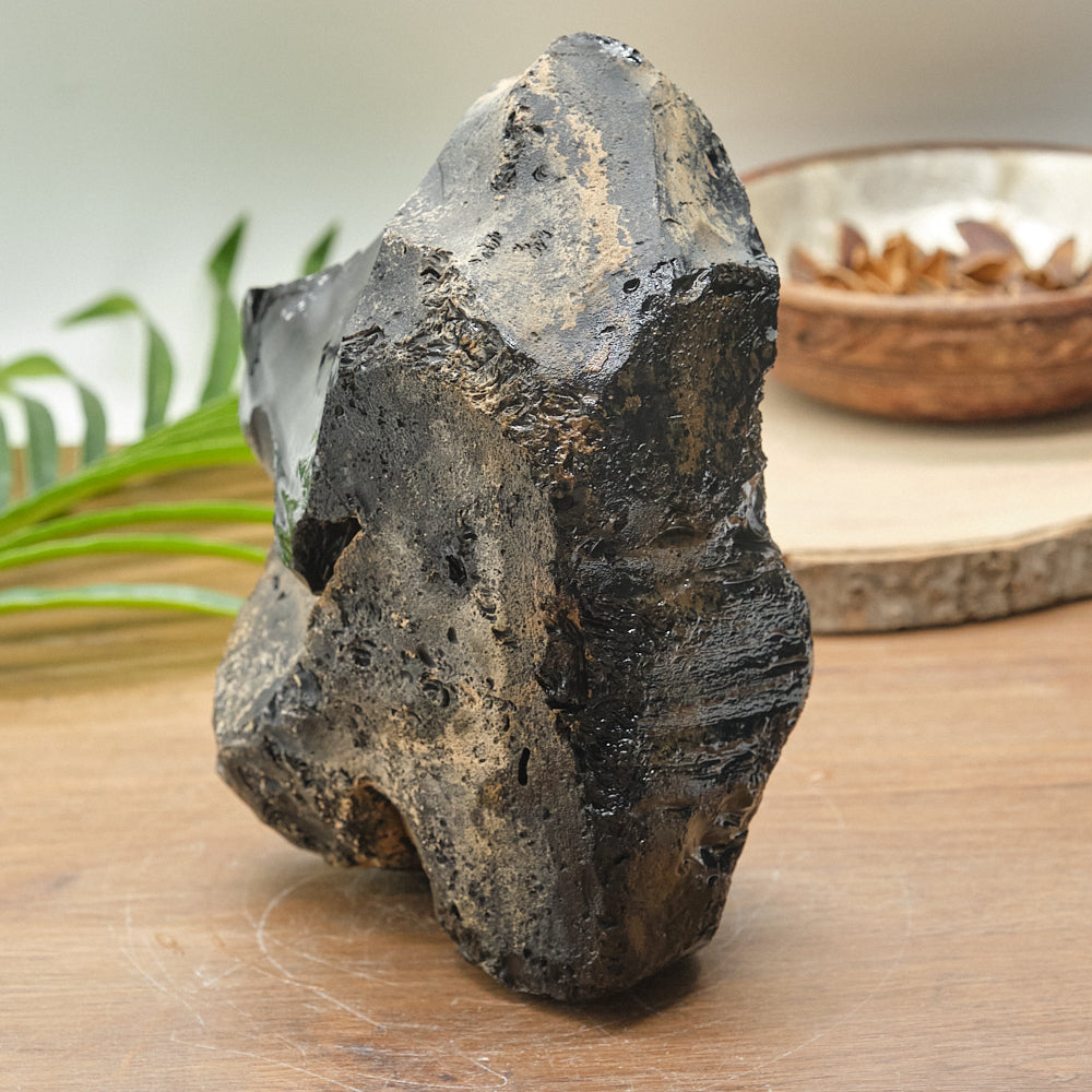Large Rough Black Obsidian Natural Rock 2597g