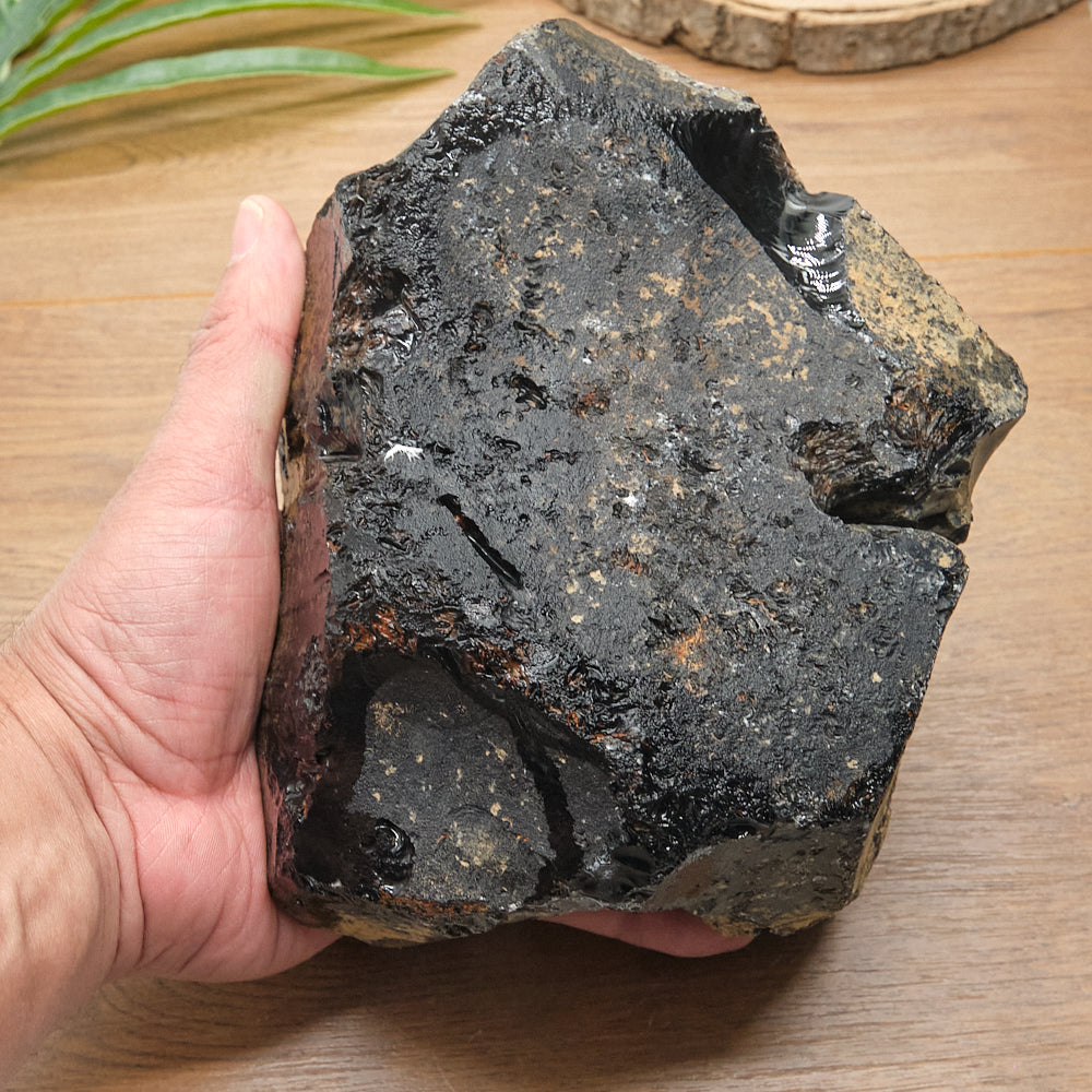 Large Rough Black Obsidian Natural Rock 2597g