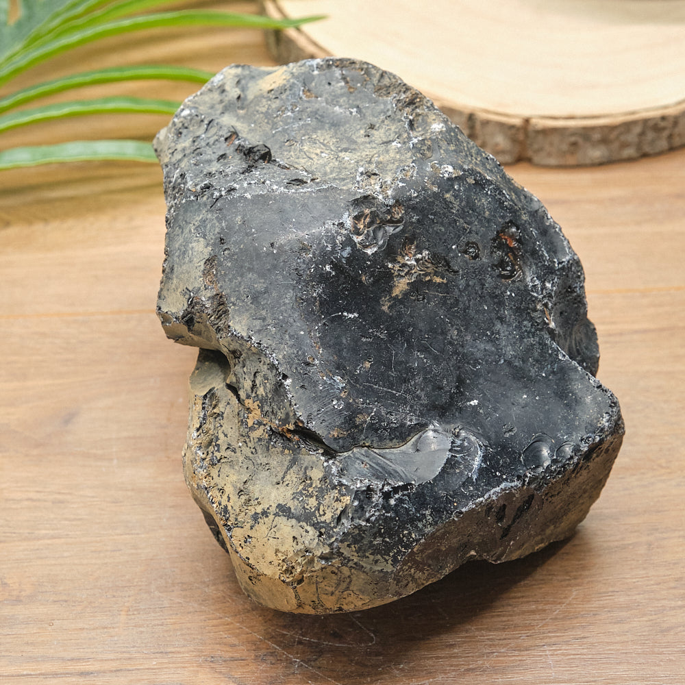 Large Rough Black Obsidian Natural Rock 2697g