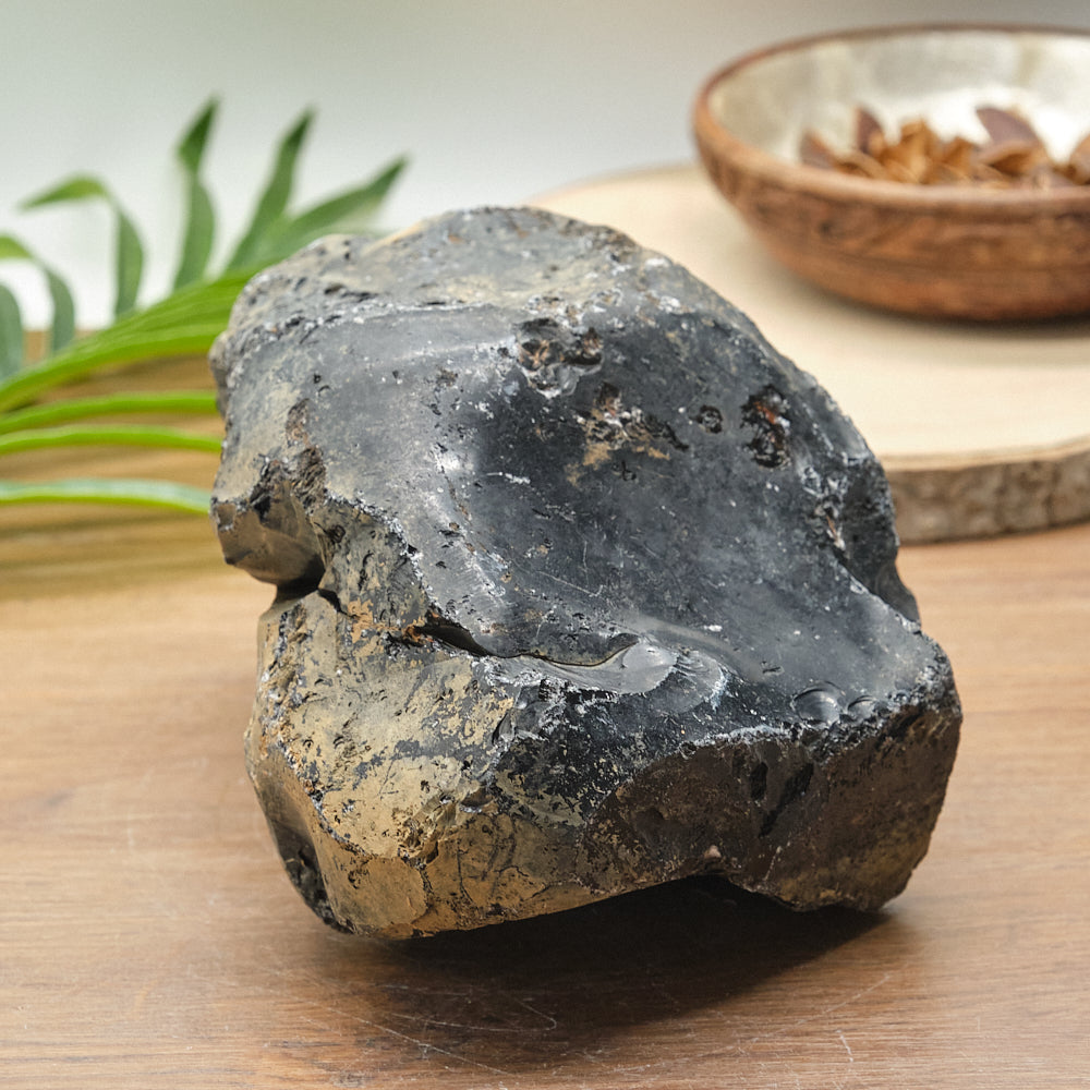 Large Rough Black Obsidian Natural Rock 2697g