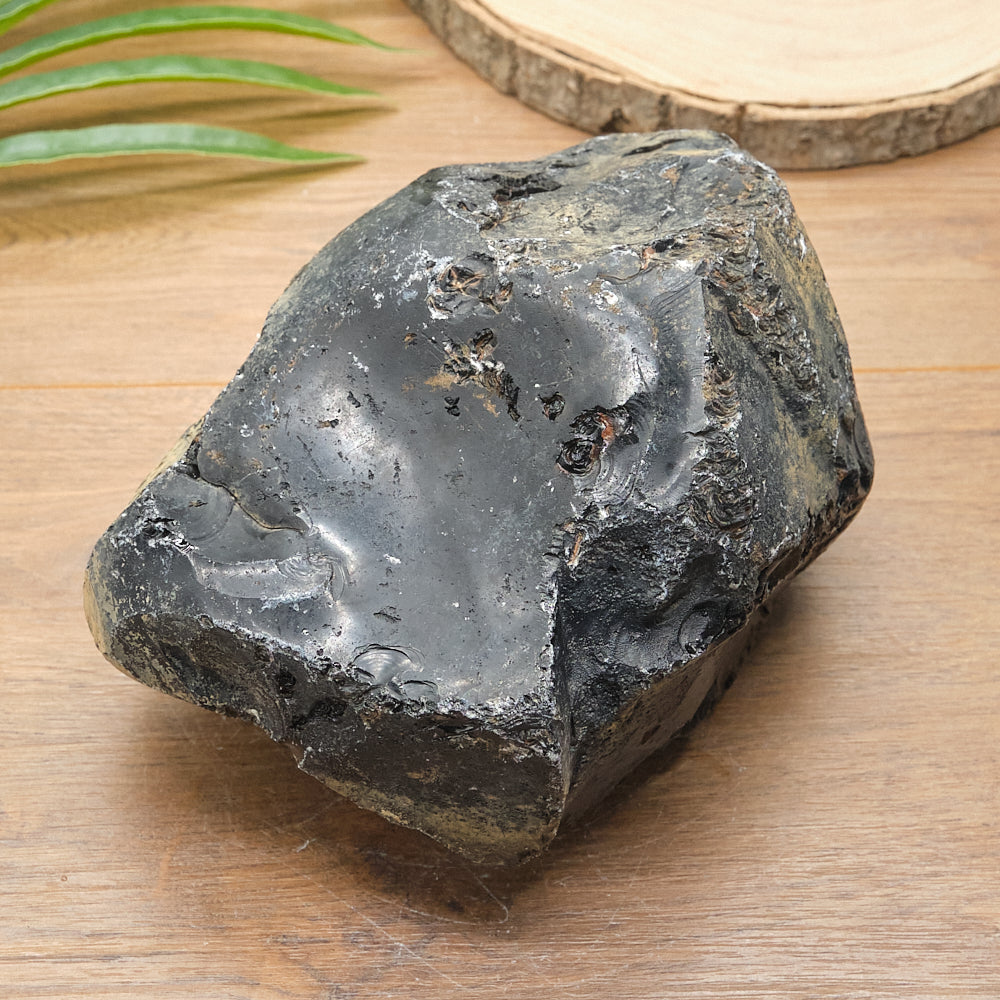Large Rough Black Obsidian Natural Rock 2697g