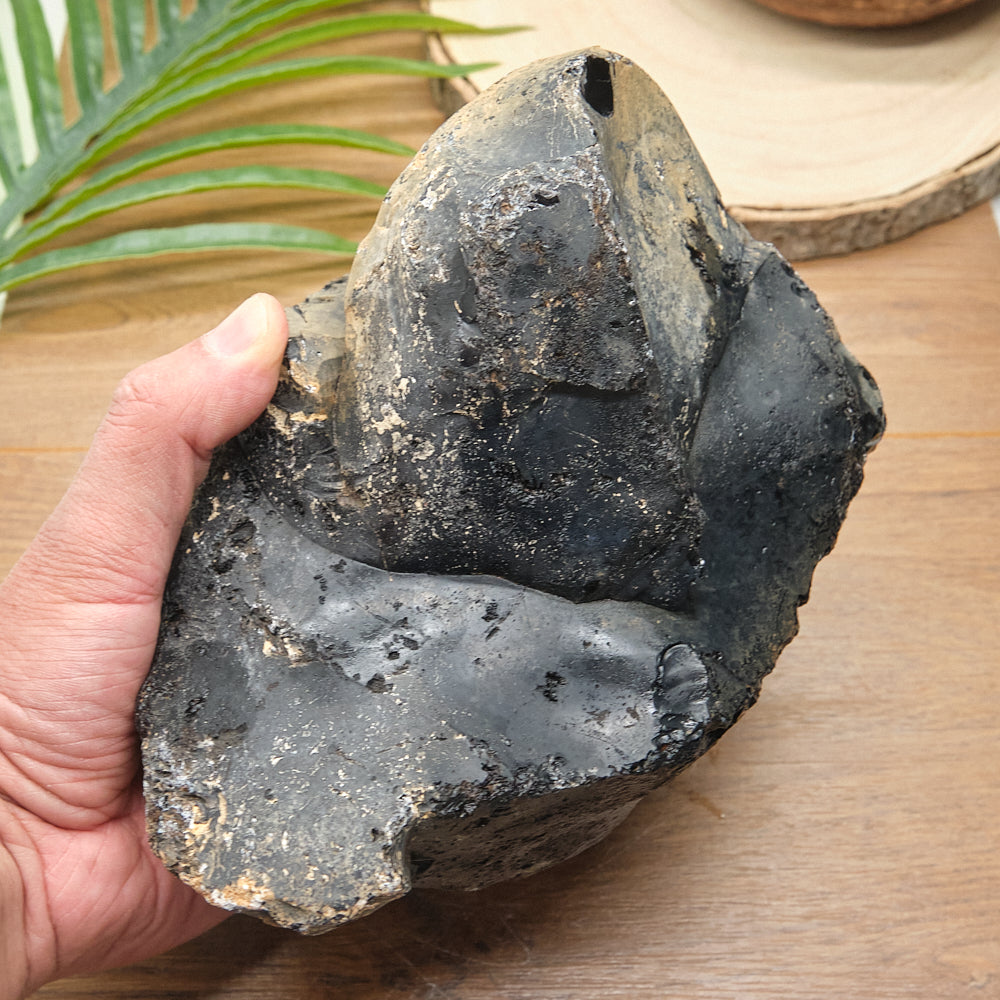 Large Rough Black Obsidian Natural Rock 2697g
