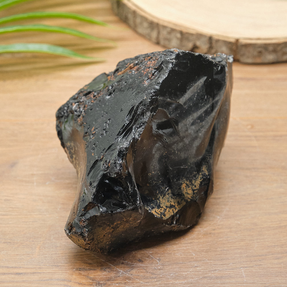 Large Rough Black Obsidian Natural Rock 1480g