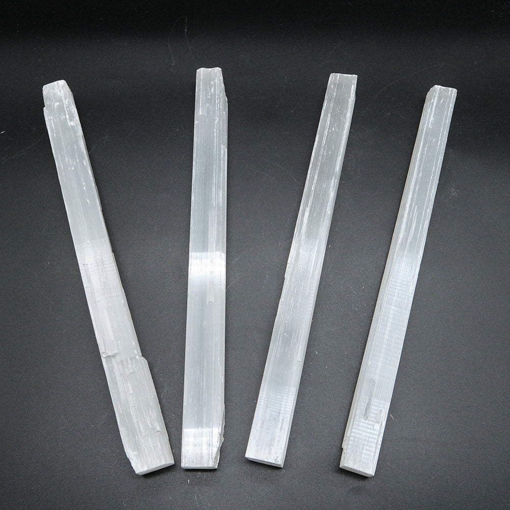 Long Natural Selenite Wand 30cm x 1 Piece