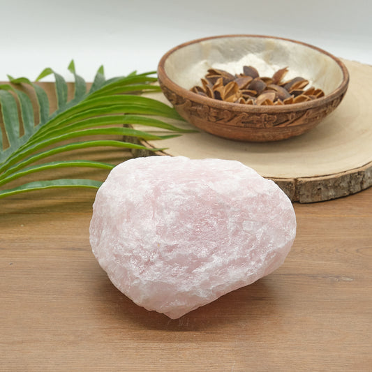 Large Rough Rose Quartz Rock 1387g