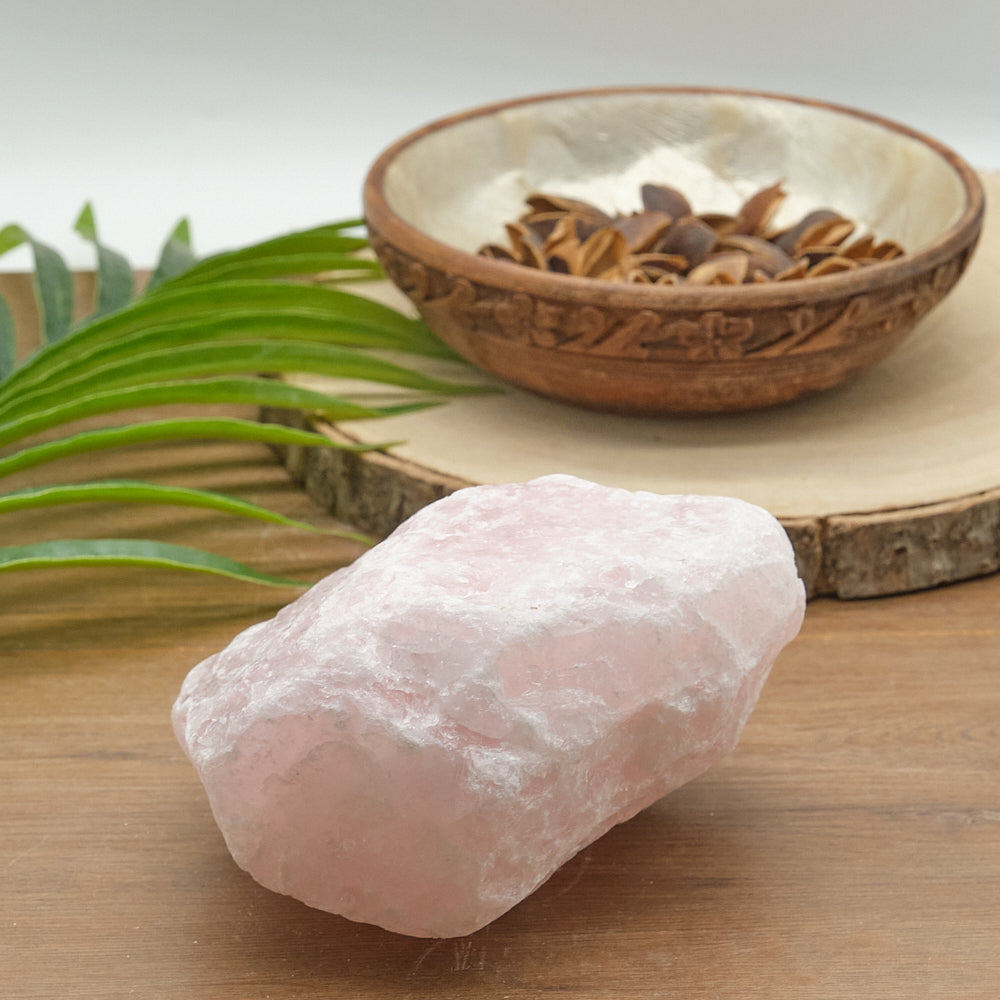 Large Rough Rose Quartz Rock 1387g