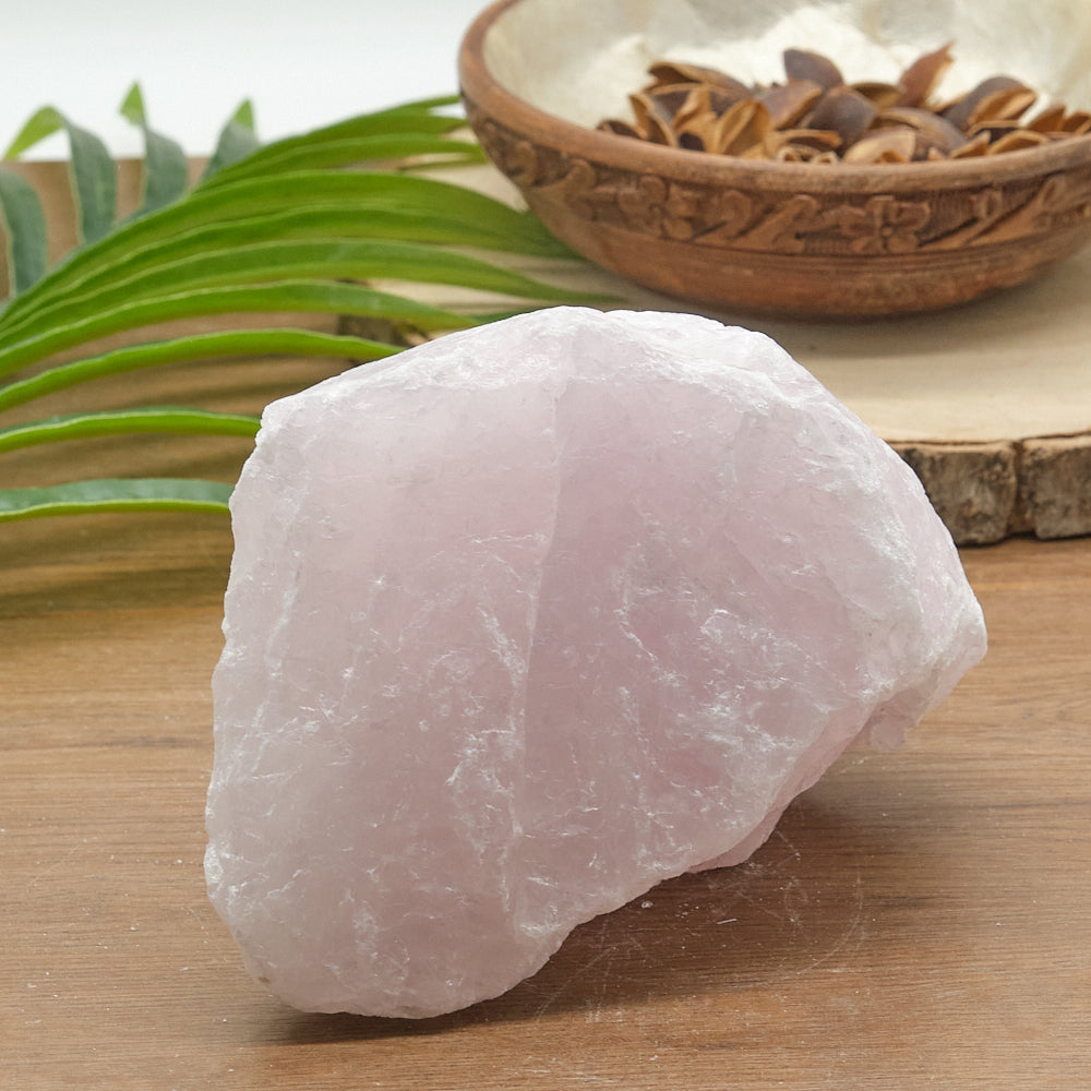 Large Rough Rose Quartz Rock 1387g
