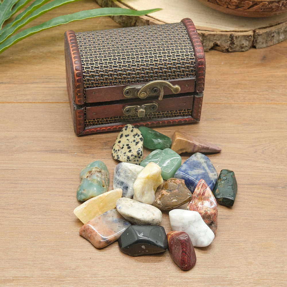 Treasure Chest With Crystal Stones Gift Set