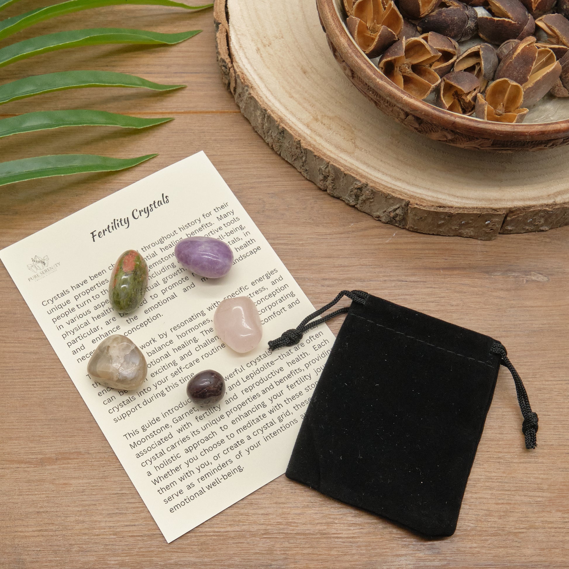 Fertility Crystals Gift Set  Pure Serenity   