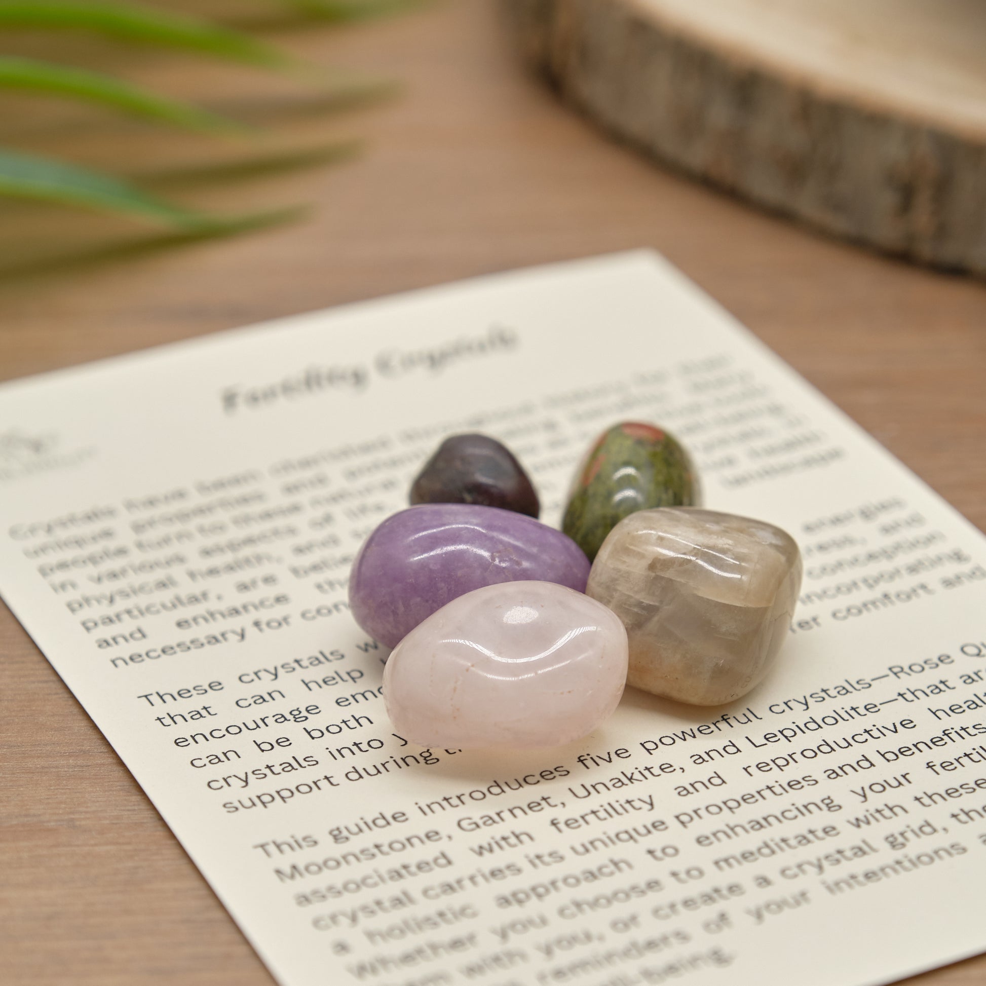 Fertility Crystals Gift Set  Pure Serenity   