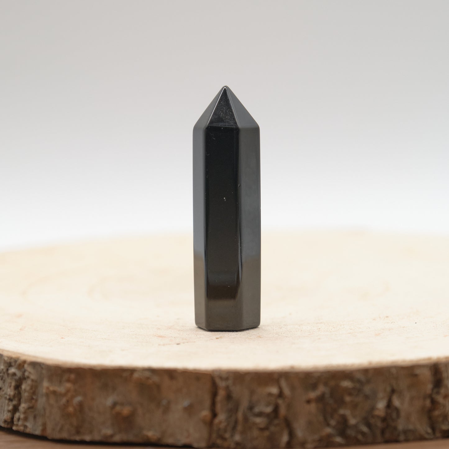 Natural Black Obsidian Tower Point 70mm  Pure Serenity   