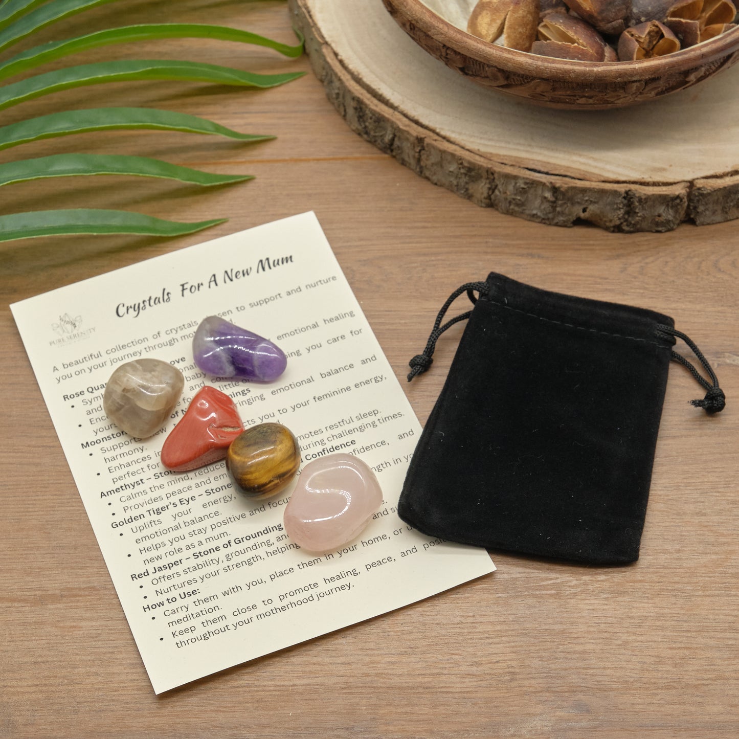 New Mum Crystals Gift Set  Pure Serenity   